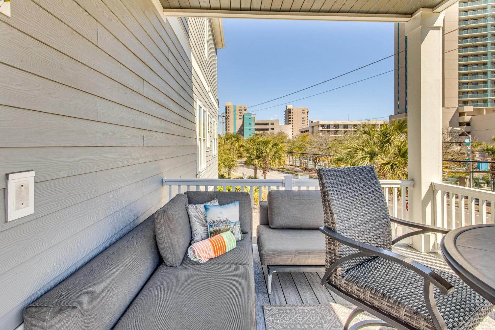 Myrtle Beach House With Hot Tub, Walk To Beach Exteriér fotografie